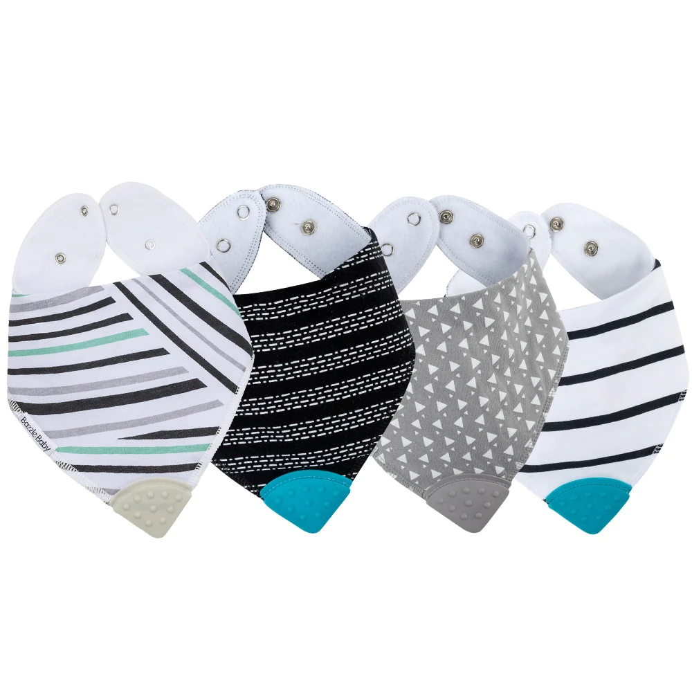 Image of BandaBib with Teether 4-Pack: Contemporary
