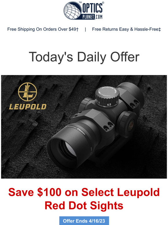 Save an Extra 100 on These Leupold Red Dots! Milled