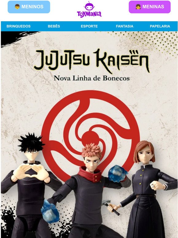 Lançamento: Bonecos JuJutsu Kaisen 🤩