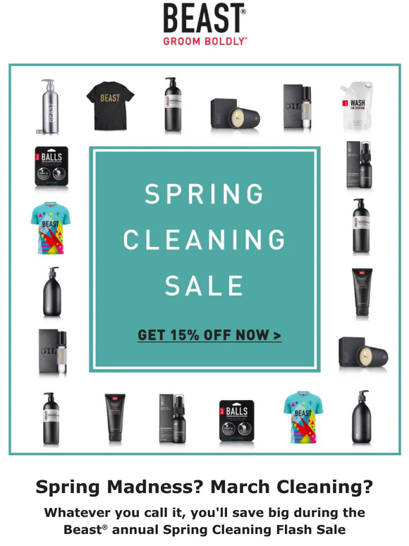 Spring Cleaning Sale Starts Now!