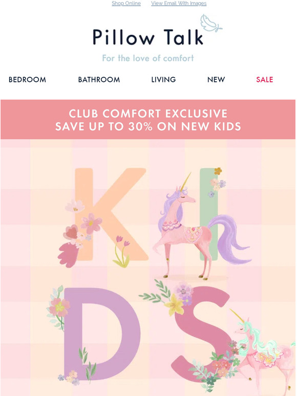 Sweet dreams are made of this ☁️ Up to 30% off kids