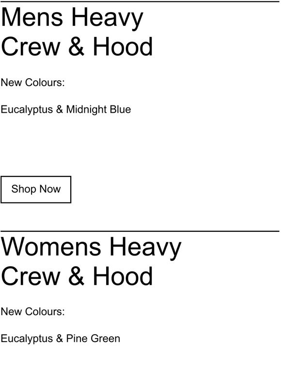 New Colours 🍃 Heavy Hood & Crew