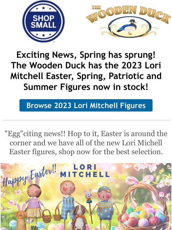 🐰 "Egg"citing News, Lori Mitchell New Easter Figures!  ﻿ ﻿  ​