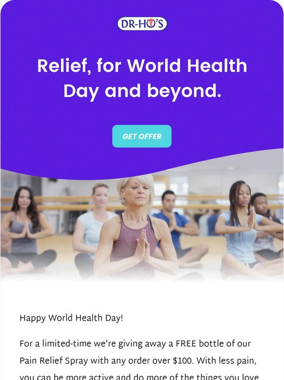 Choose relief this World Health Day.