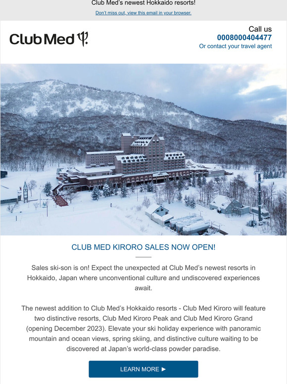 Sales now open for Club Med's newest Hokkaido resorts