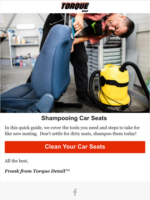 Torque Detail How To Properly Shampoo Car Seats Milled
