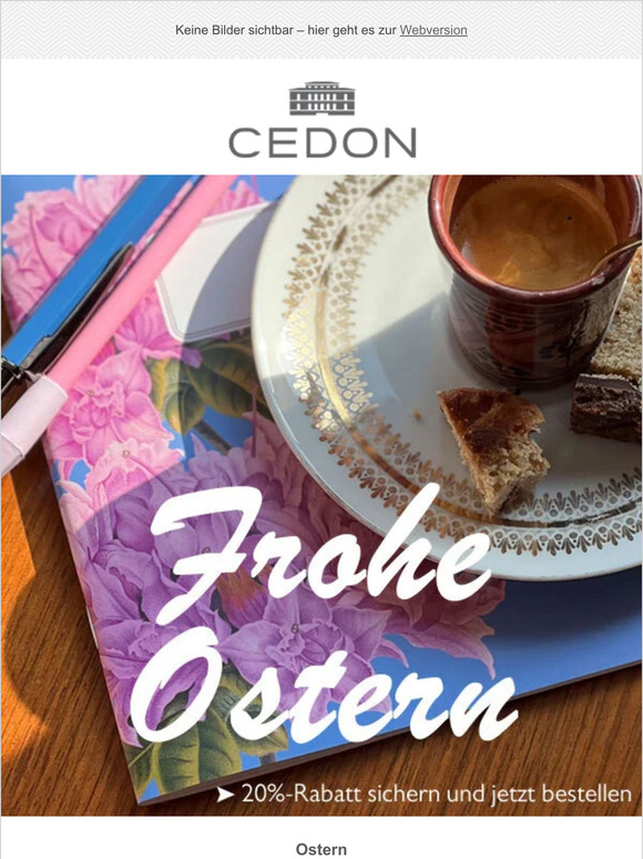 -20%-Rabatt: ein Ostergeschenk für Sie
