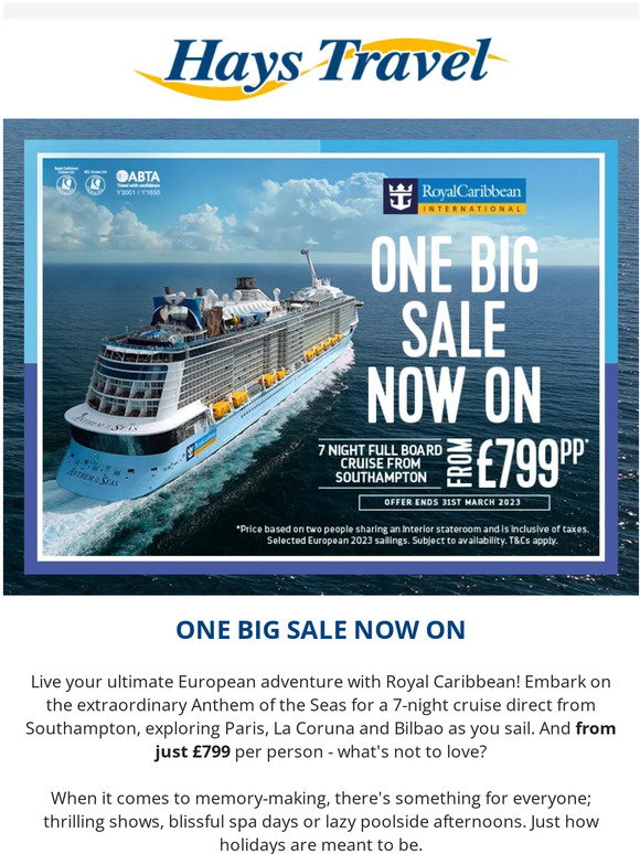 Hays Travel Cruise With Royal Caribbean From 799 Milled hays-travel-cruise-with-royal-caribbean-from-799-milled
