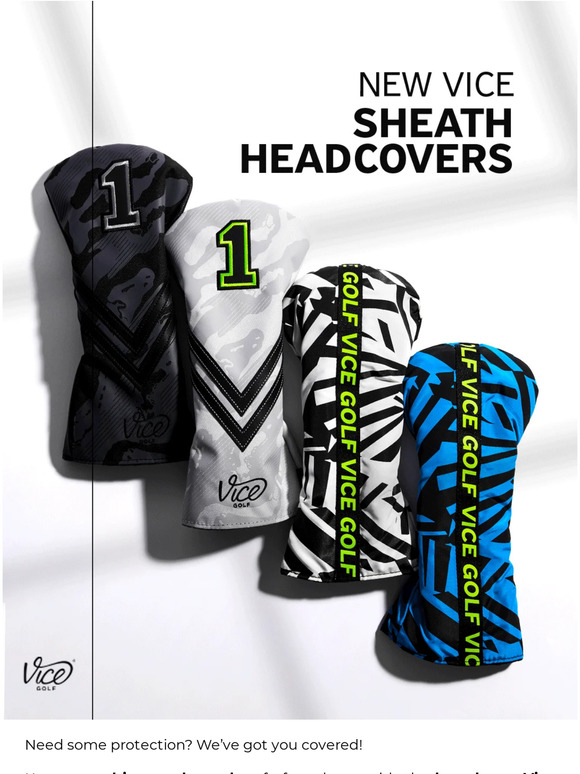 Vice Golf New SHEATH Headcovers Stay Protected Milled