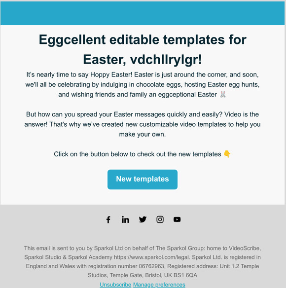 Say Hoppy Easter with these new templates, —!
