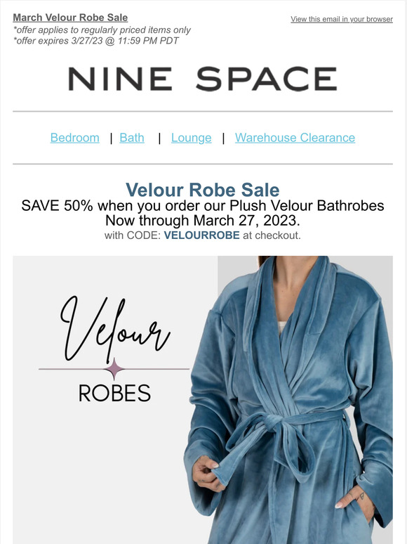 Plush Velour Robe Sale