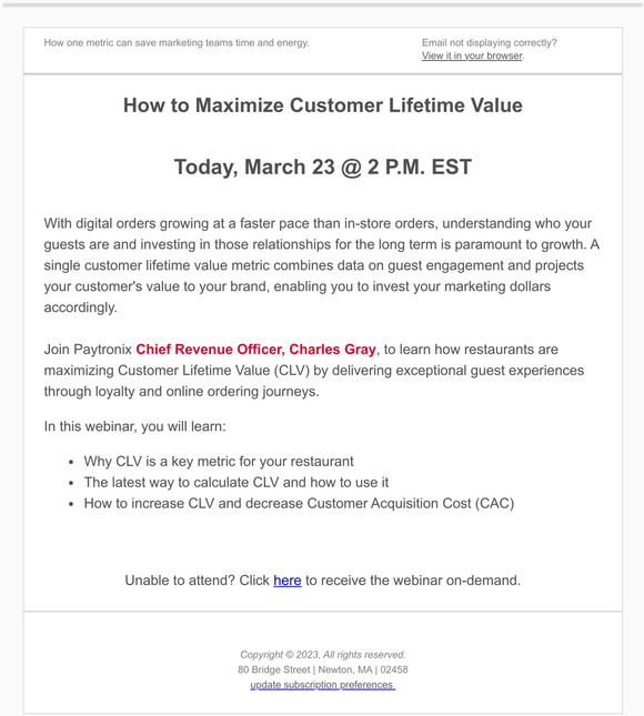[Webinar] Maximize Customer Lifetime Value for your Restaurant