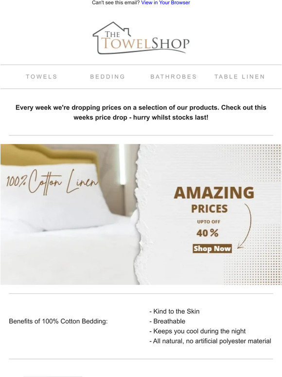 🚨Fresh Cotton Bedding for Spring - Upto 40% OFF🚨