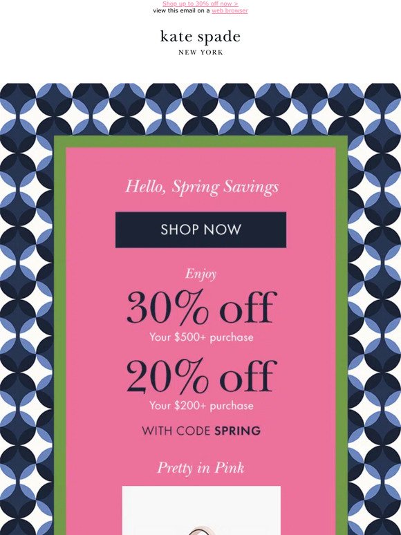Kate Spade New York: Don't miss this! Use code BLOOM for 30% off | Milled
