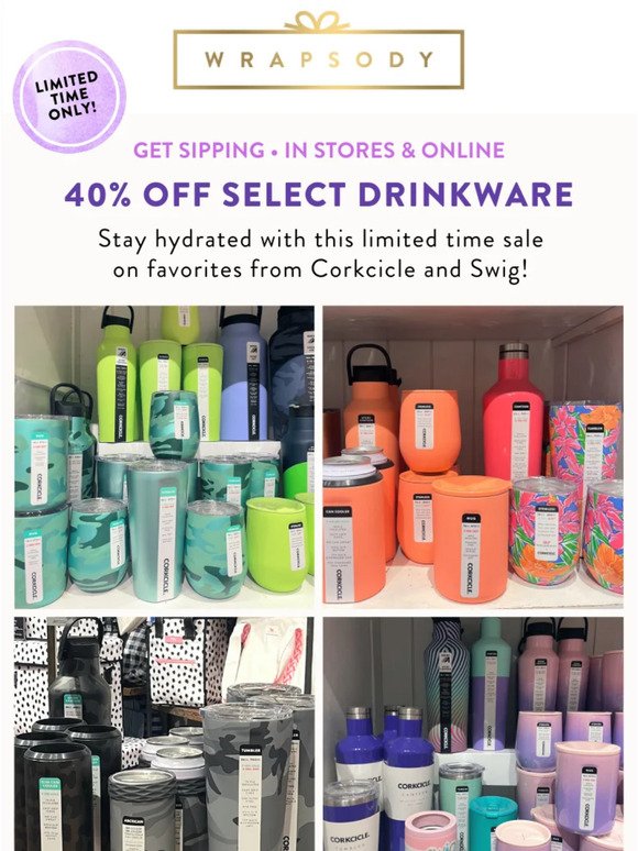 40% OFF Corkcicle and Swig