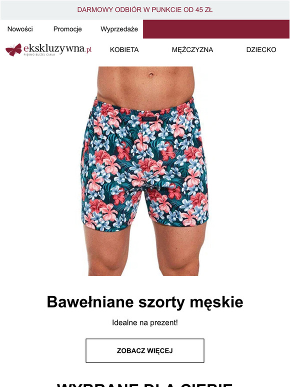 Szukasz szortów dla swojego mężczyzny? Sprawdź 🎁