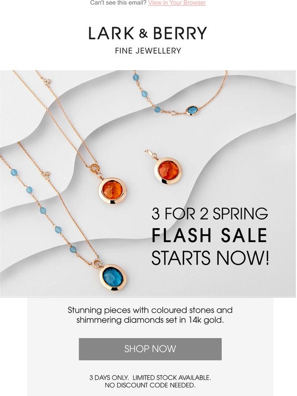 Spring Flash Sale Starts Now!