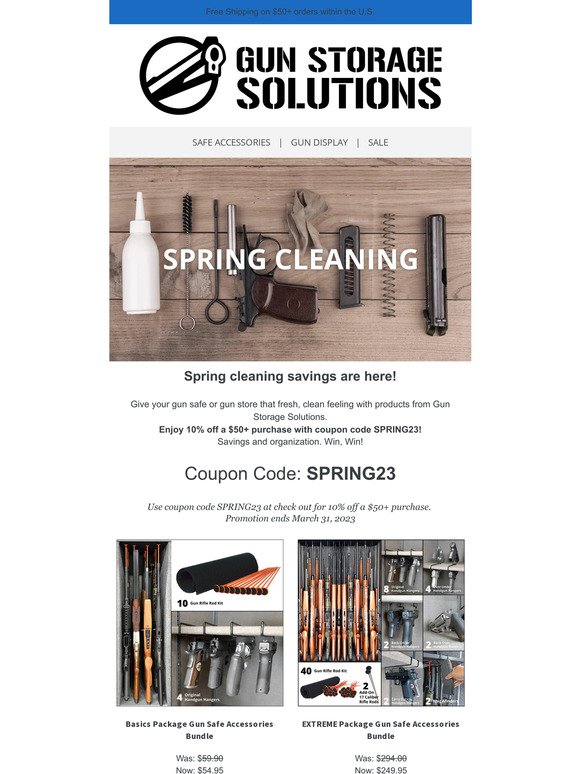 Spring Cleaning Savings [10% off Code Inside]