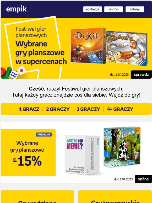 GRY w supercenach 🎲 Ruszył Festiwal gier planszowych!