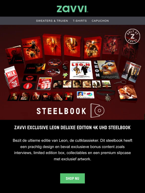 Steelbook-waarschuwing! 🚨 Leon Deluxe 4k UHD Collector's Edition - Exclusief voor Zavvi!