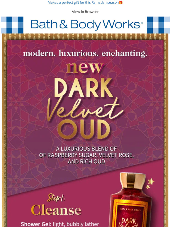 Bath & Body Works Qatar The all New Dark Velvet Oud! ️ Milled