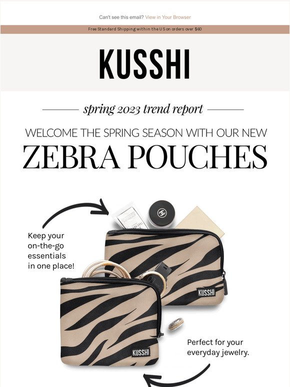 Our NEW Zebra On-The-Go Pouch Set is here!