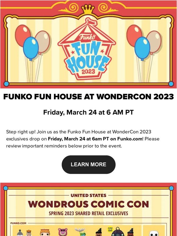 Funko Funko Fun House at WonderCon 2023 Milled