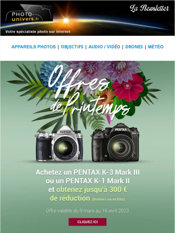 Promos de printemps, c’est le moment de vous équiper ! 📸