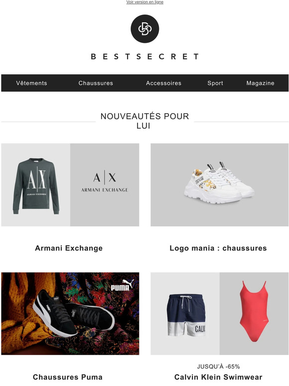 Armani Exchange | Logo mania : chaussures | Chaussures Puma  | Calvin Klein Swimwear
