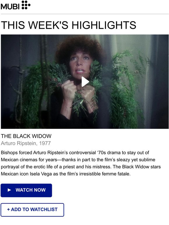 This week on MUBI: Watch The Black Widow