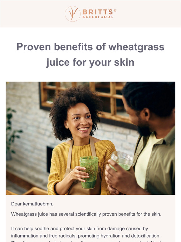 Discover the benefits of wheatgrass juice