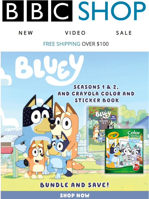 BBC Shop Incredible Savings Bundle Up With Bluey & Crayola! Milled