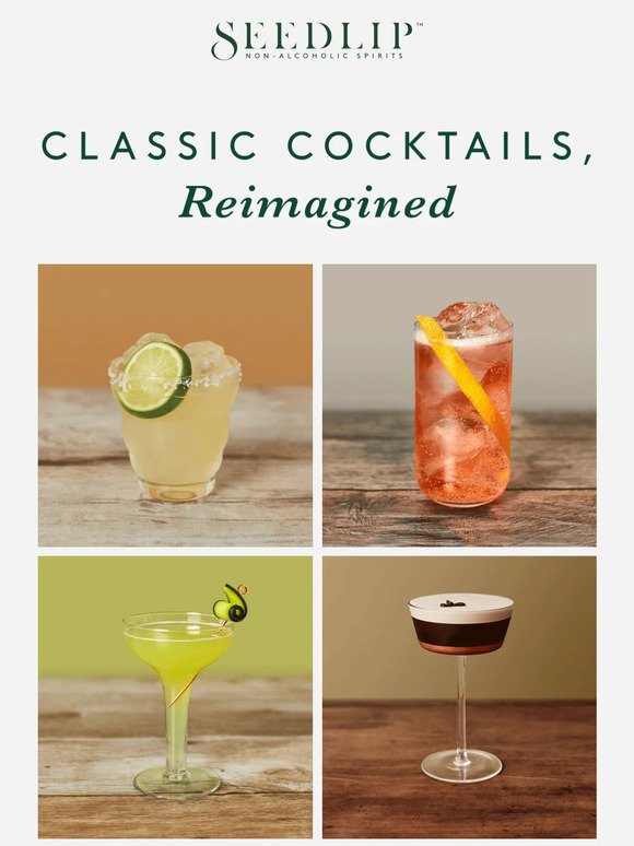 Classic cocktails, reimagined 🍸