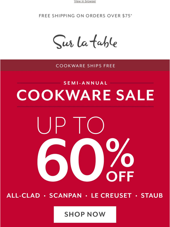 Sur La Table: Can't-miss Deals: All-Clad, Le Creuset, Staub And More ...