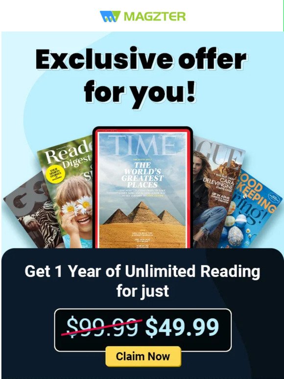 Exclusive Offer for — —: Claim Now!