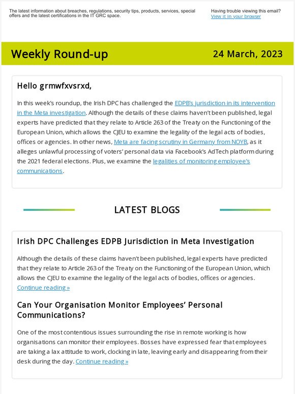 Irish DPC Challenges EDPB Jurisdiction in Meta Investigation