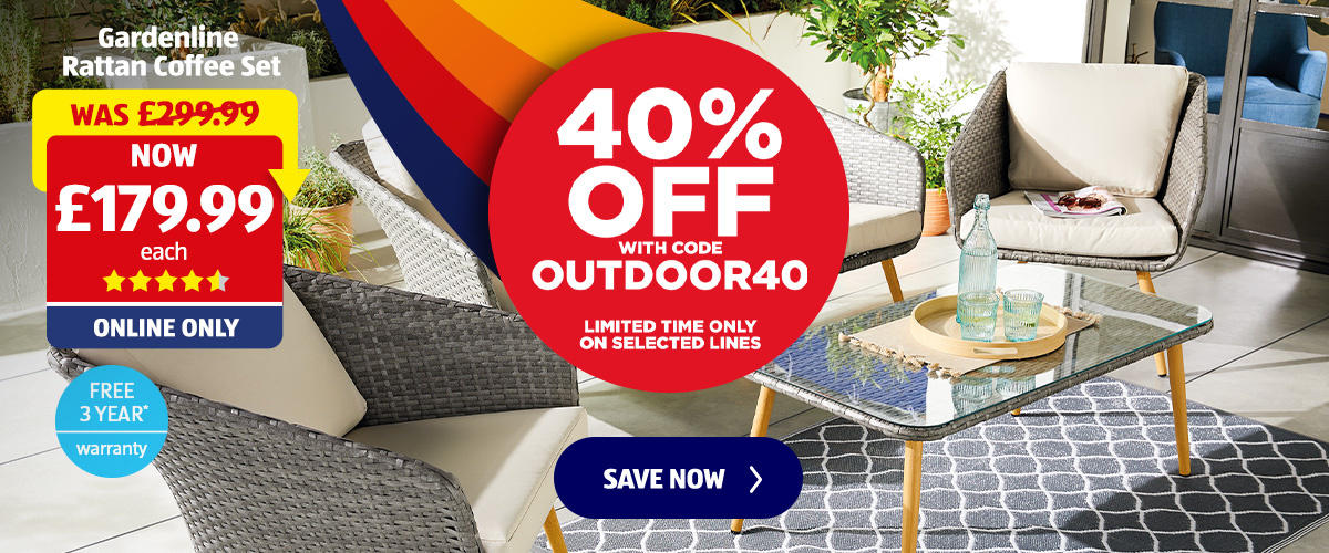 Aldi UK 📣 40 Off selected lines with code OUTDOOR40 📣 Milled