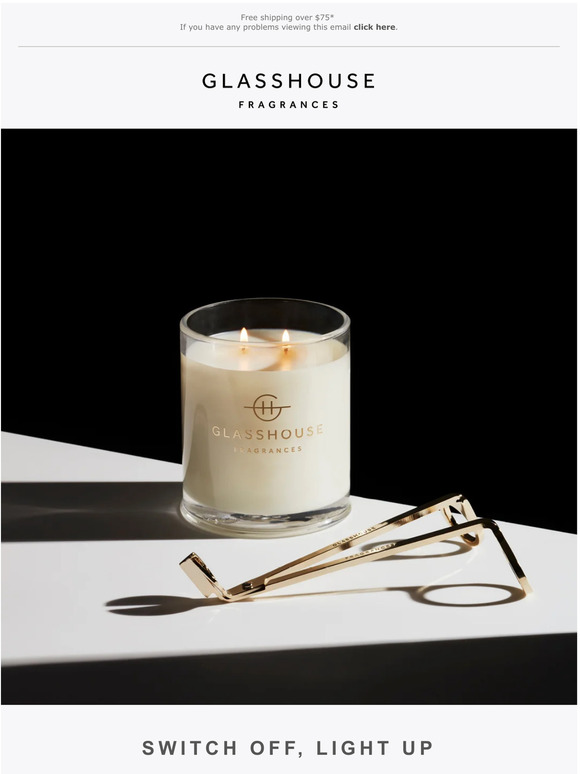 Switch off with Glasshouse Fragrances