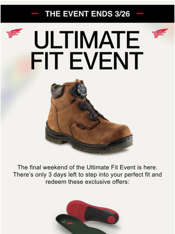 Red Wing Shoes: Final weekend to get your perfect fit at the Ultimate ...