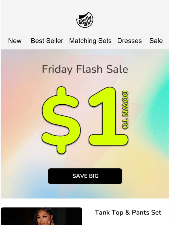 Jurllyshe Friday Frenzy 1 Flash Sale Limited Time Only Milled