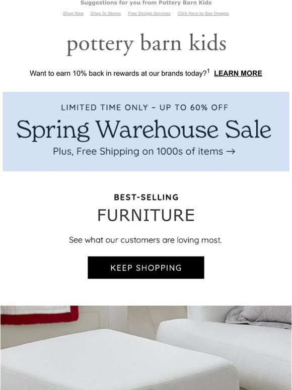 Calling your name: Furniture... (+ The Spring Warehouse Sale is ON!)