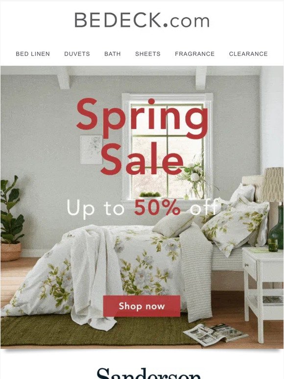 Spring Savings! Enjoy Up To 50% Off!