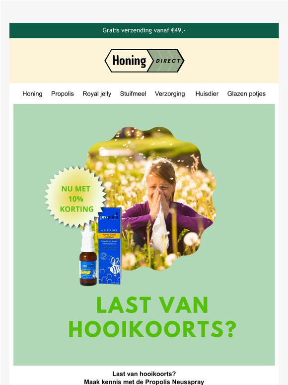 Hi, Last van hooikoorts? 😢