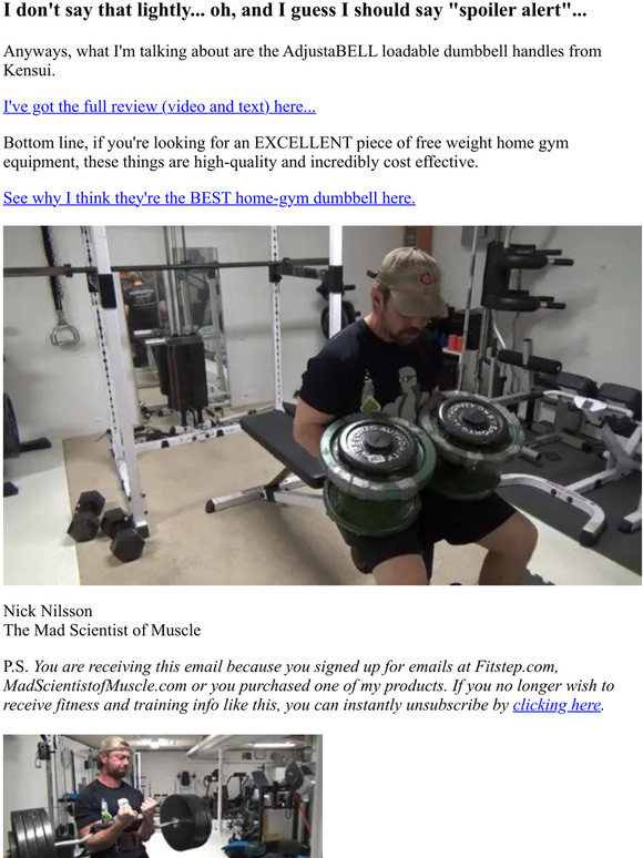 fitstep The BEST homegym dumbbell I've found (full review)... Milled