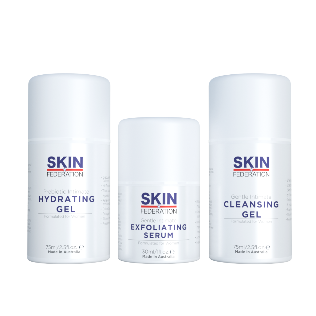 Intimate Ingrown Hair Routine (Exfoliating Serum, Cleansing Gel and Hydrating Gel)