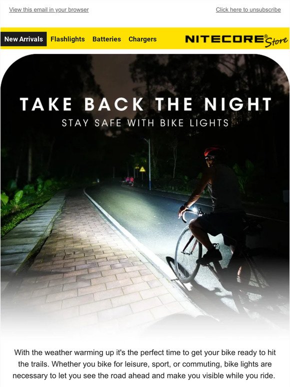 Stay Safe with Bike Lights from Nitecore 🚲
