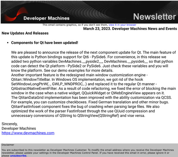 March 23, 2023. Developer Machines