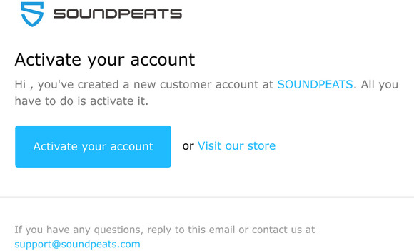 Customer account activation