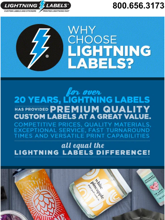 Lightning Labels Choose Only the Best >> Experience the Lightning
