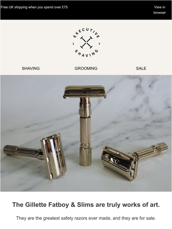 Executive Shaving They're Back Vintage Razors Now Available for the